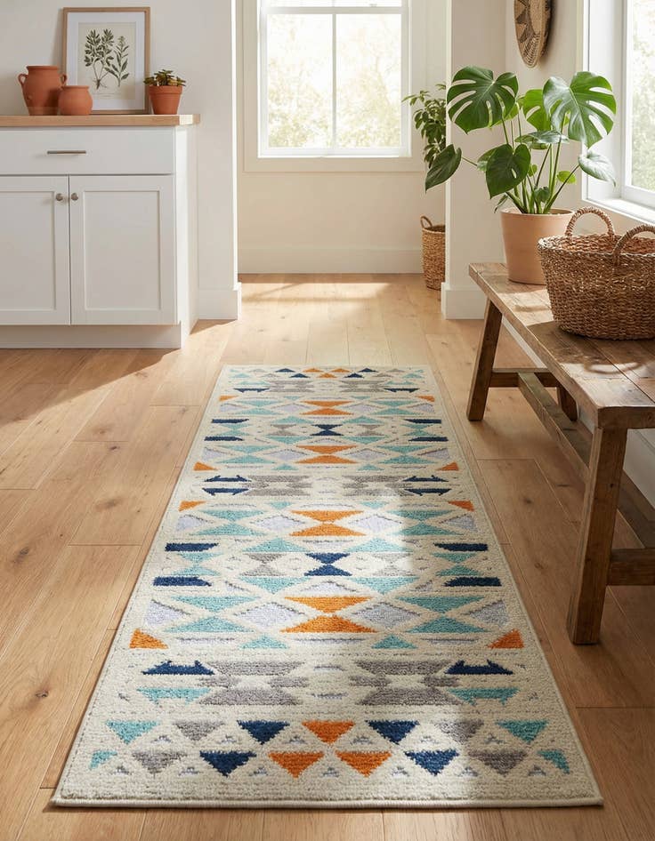 Detail image of 2' x 6' Easy-Clean Aruba Indoor / Outdoor Runner Rug