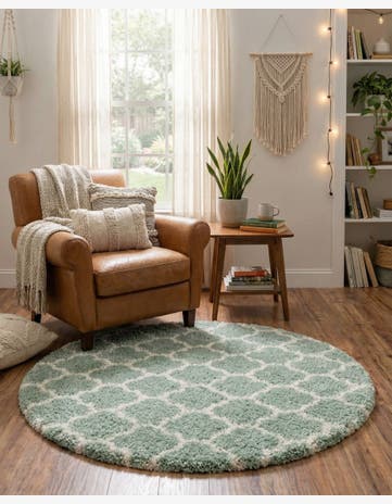 5' 3 x 5' 3 Marrakesh Shag Round Rug