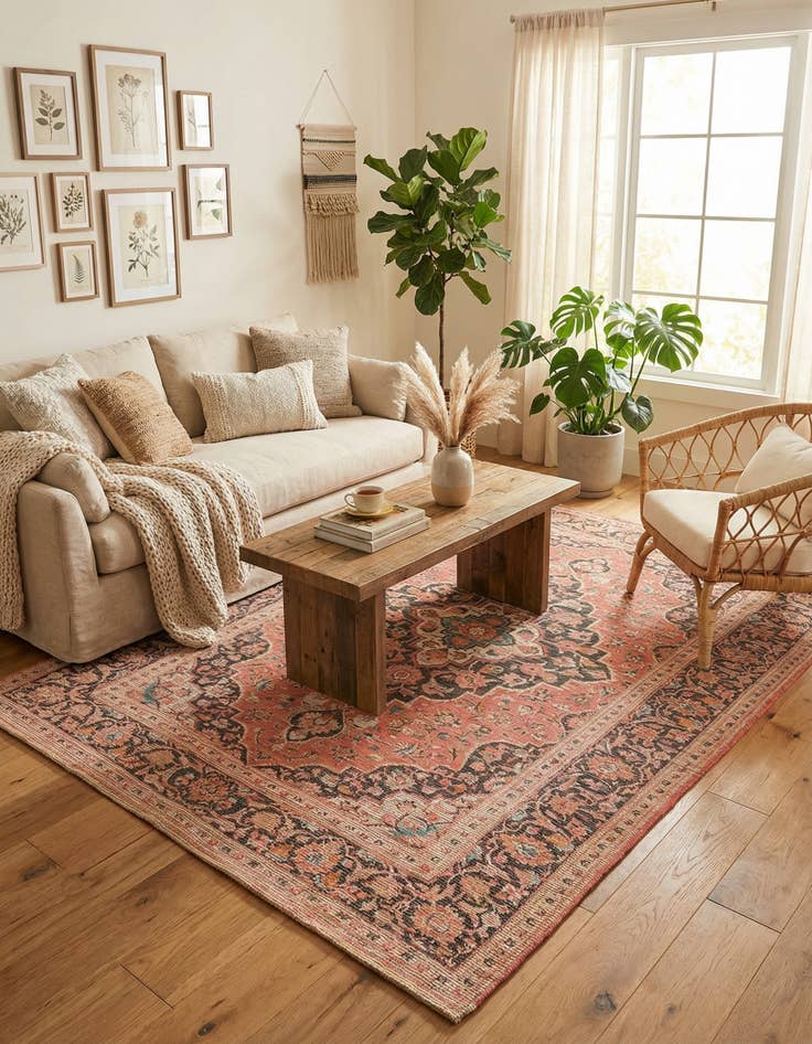 Detail image of 9' x 12' Chenille Jute Rug