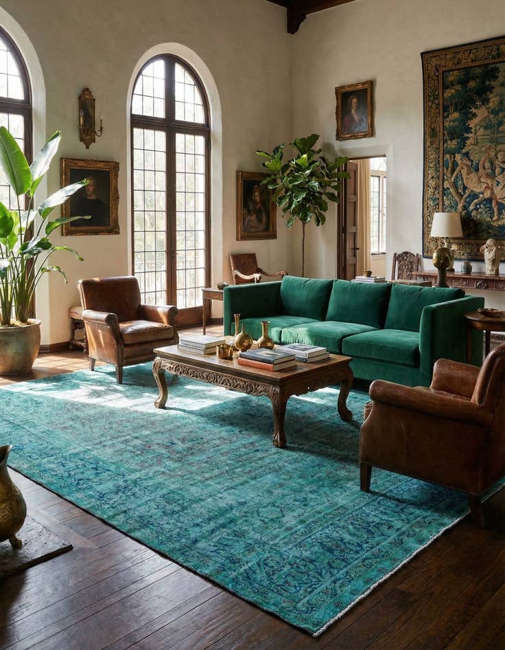 Detail image of 9' 7 x 12' 11 Vintage Royal Wool Rug