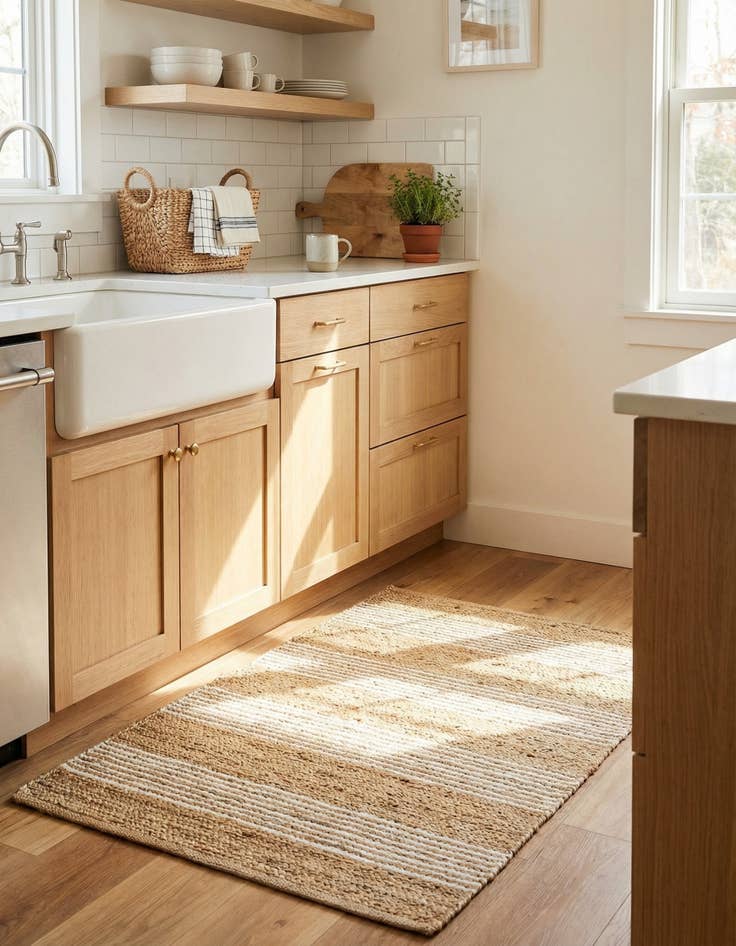 Detail image of  2' 2 x 3' 1  Hand Woven Lariat Rug