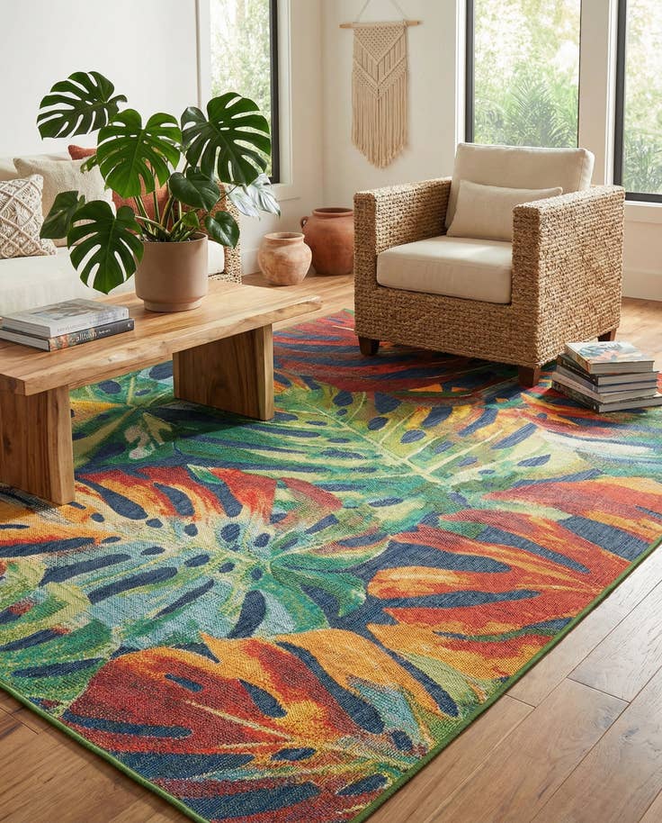 Detail image of 9' x 12' Easy-Clean Baja Indoor / Outdoor Rug