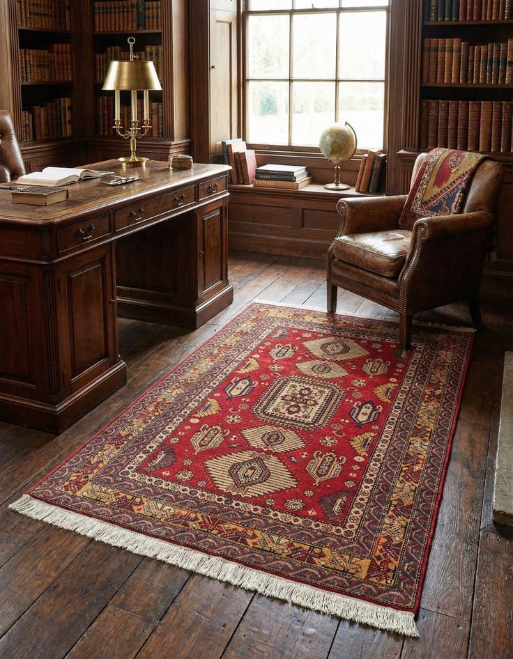 Detail image of 3' 3 x 4' 11 Schirwan Rug