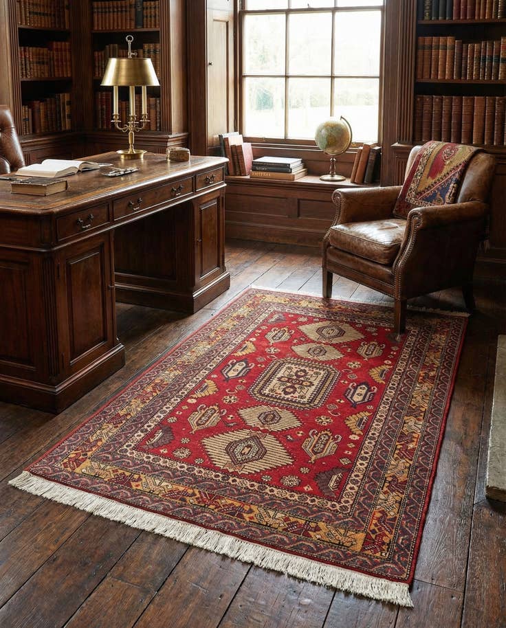 Detail image of 3' 3 x 4' 11 Schirwan Rug