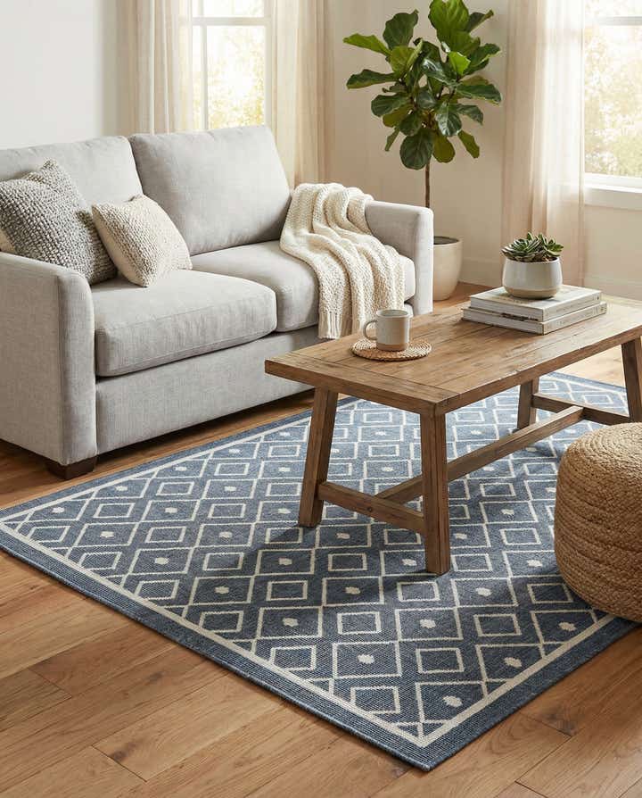 4' x 6' Easy-Clean Lattice Indoor / Outdoor Rug