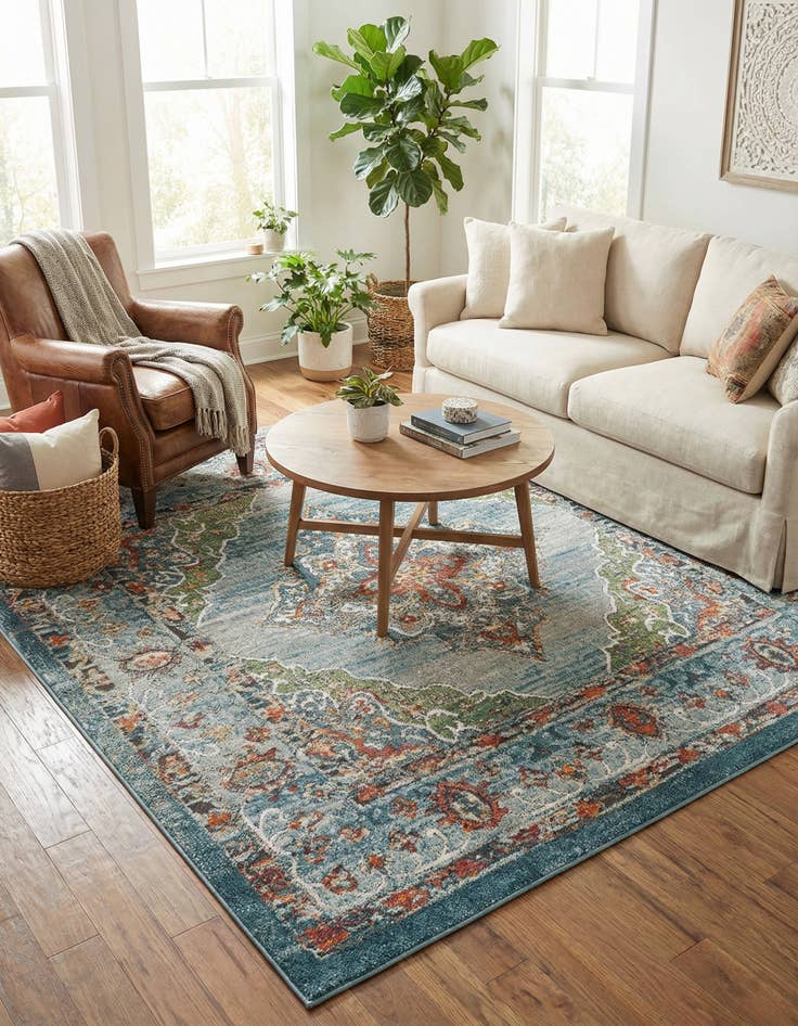 Detail image of  6' x 6' Isabella Square Rug