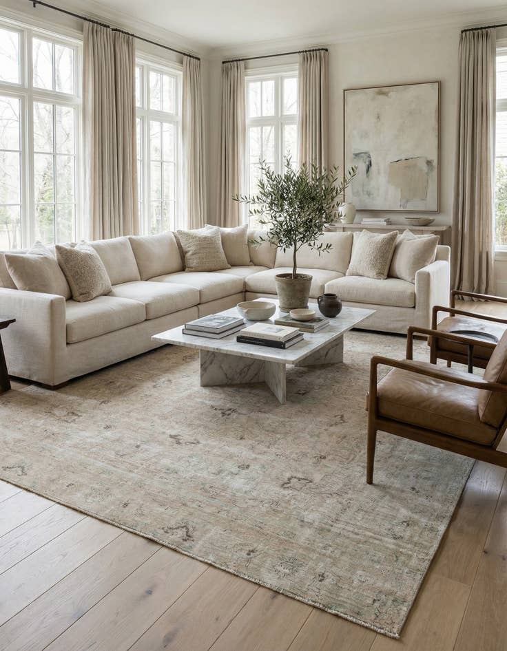 Detail image of 9' 2 x 12' 5 Hand Knotted Ultra Vintage Persian Wool Rug