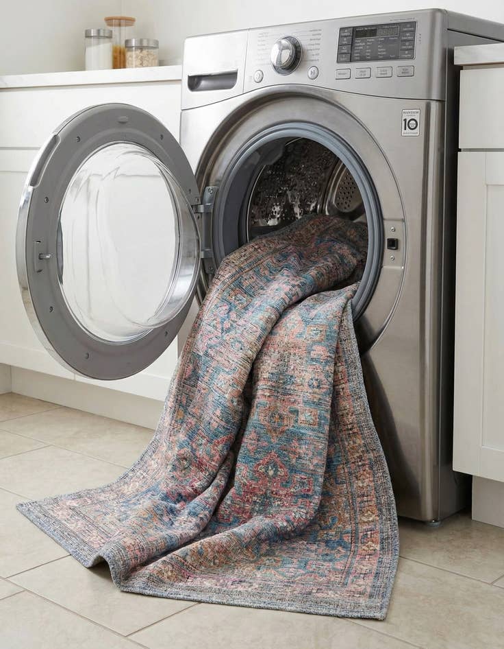 Detail image of 3' 3 x 5' 3  Washable Nostalgia Rug