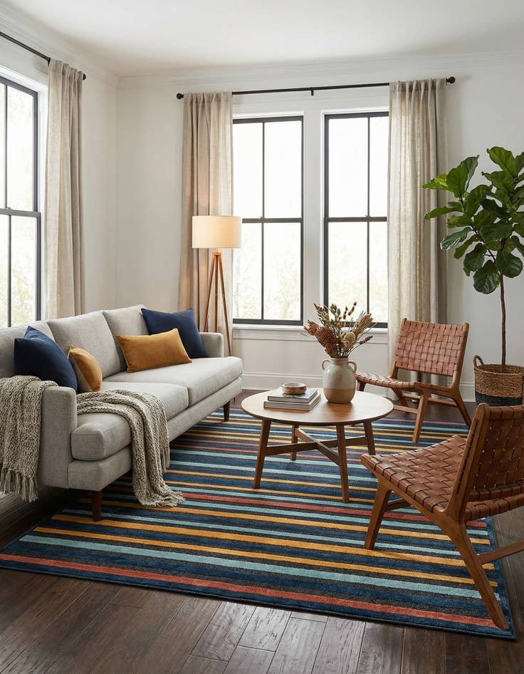 Detail image of 7' x 10' Easy-Clean Belize Indoor / Outdoor Rug