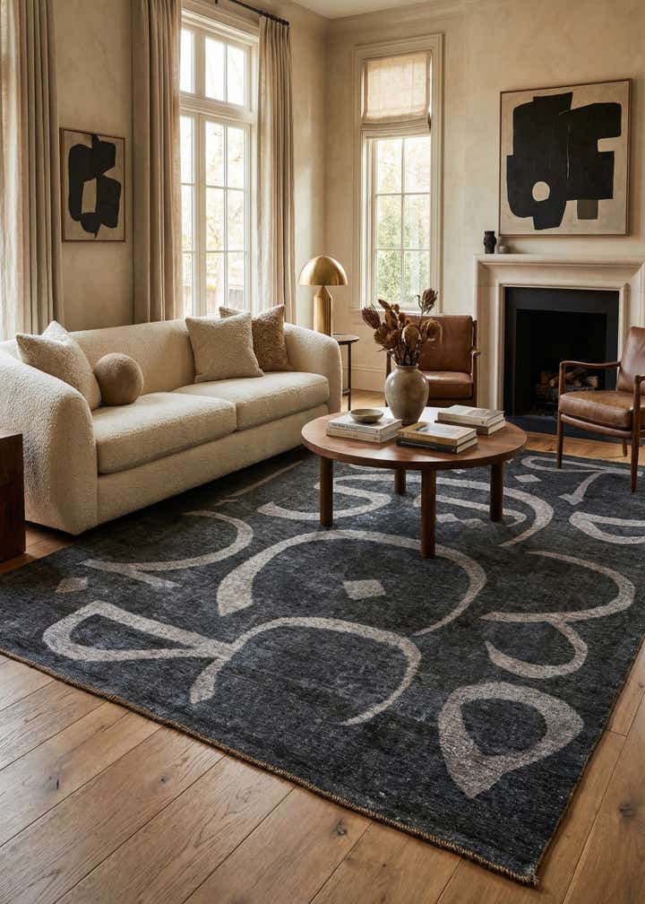 6' 8 x 9' Hand Knotted Ultra Vintage Persian Wool Rug
