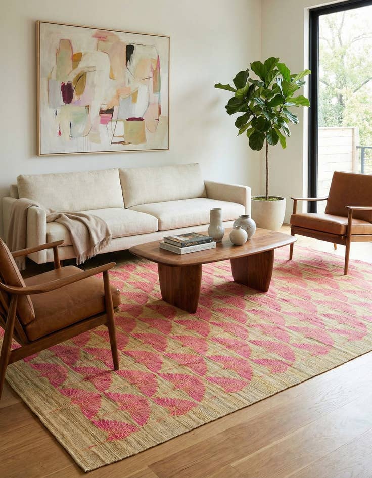 Detail image of 7' 3 x 9' 10  Hand Woven Kilim Modern Wool Rug