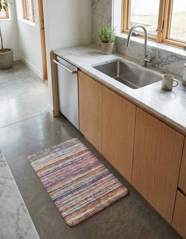 Detail image of  2' x 3' Striped Anti-Fatigue Comfort Mat