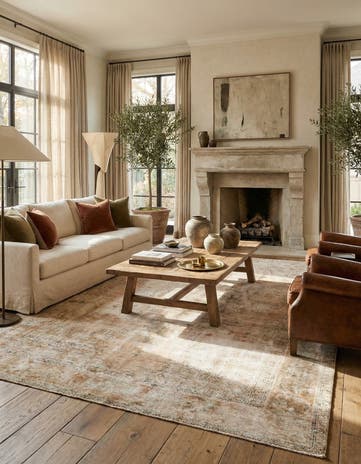 6' 6 x 9' 6 Hand Knotted Ultra Vintage Persian Wool Rug