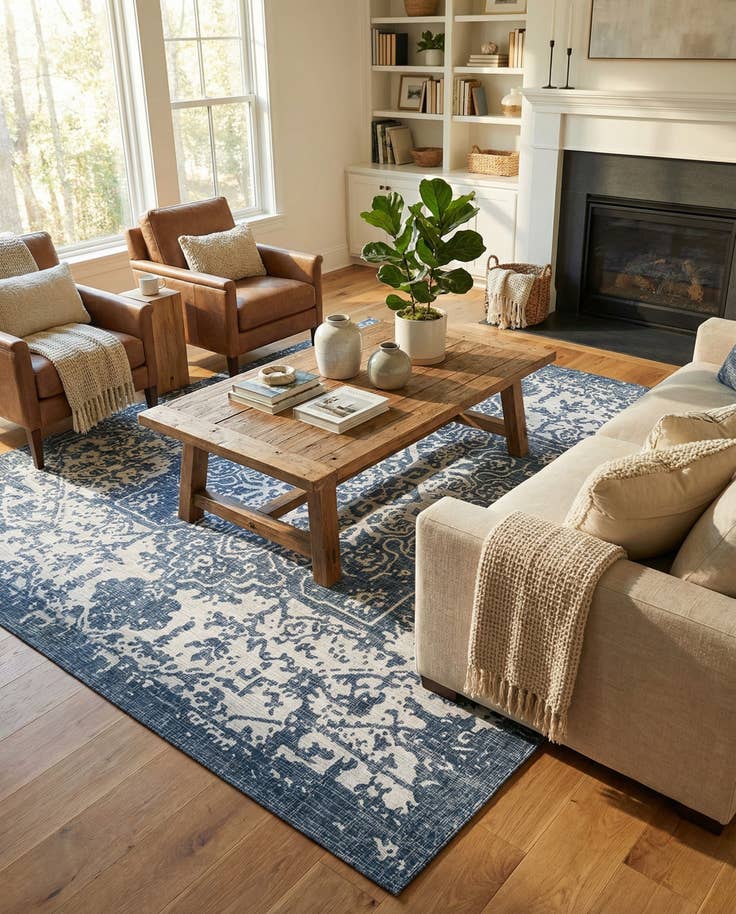 Detail image of 10' 8 x 10' 8 Easy-Clean Jill Zarin Dubai Indoor / Outdoor Square Rug