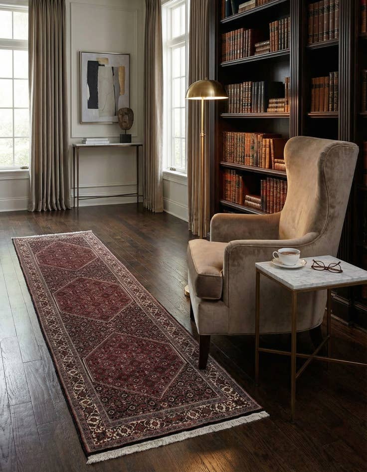 Detail image of 2' 9 x 13' 5 Bidjar Wool Runner Rug