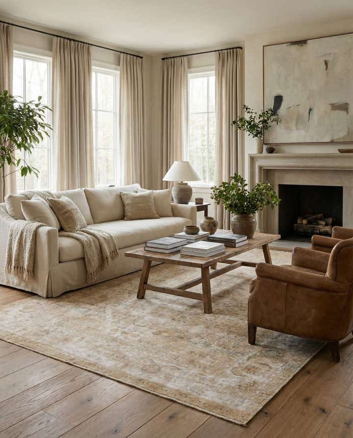 8' x 11' 5 Hand Knotted Ultra Vintage Persian Wool Rug