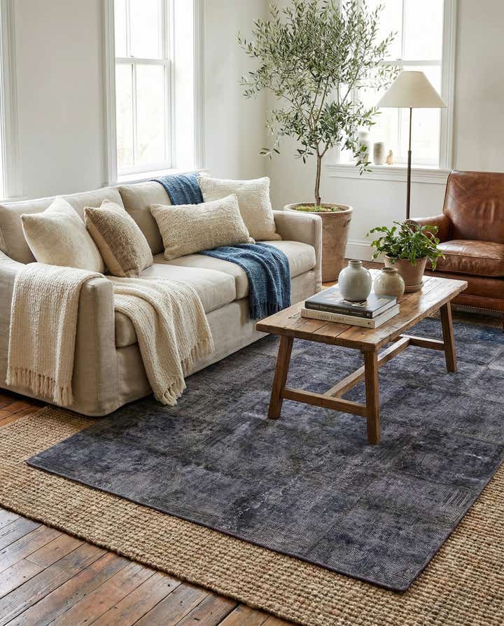 4' x 6' Hand Knotted Ultra Vintage Persian Wool Rug
