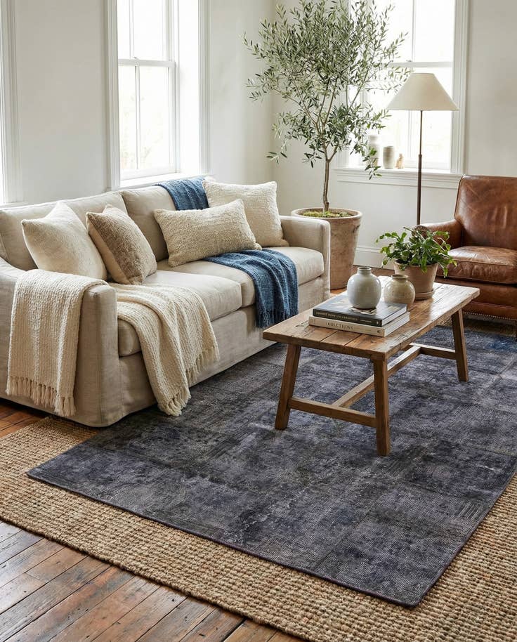Detail image of 4' x 6' Hand Knotted Ultra Vintage Persian Wool Rug