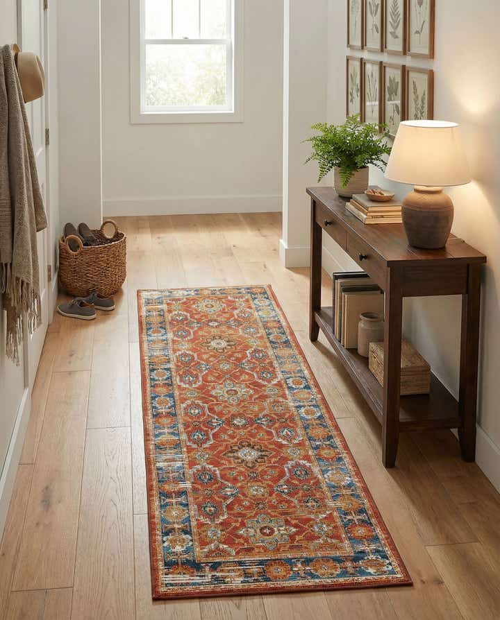 2' x 6' Easy-Clean Traditional Indoor / Outdoor Runner Rug