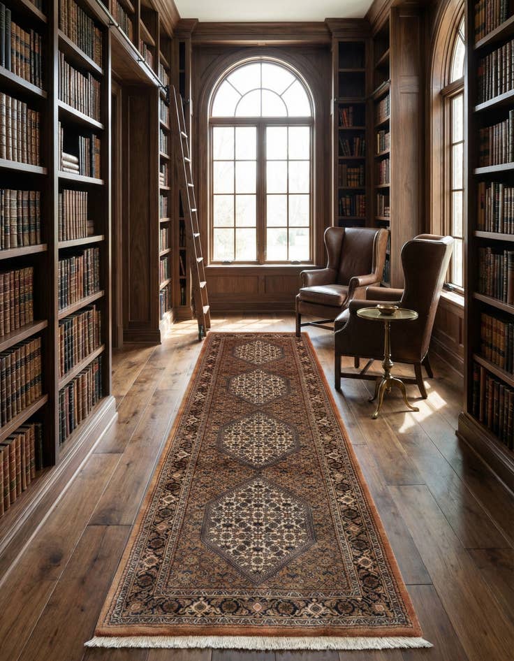 Detail image of 2' 10 x 9' 5 Bidjar Wool Runner Rug