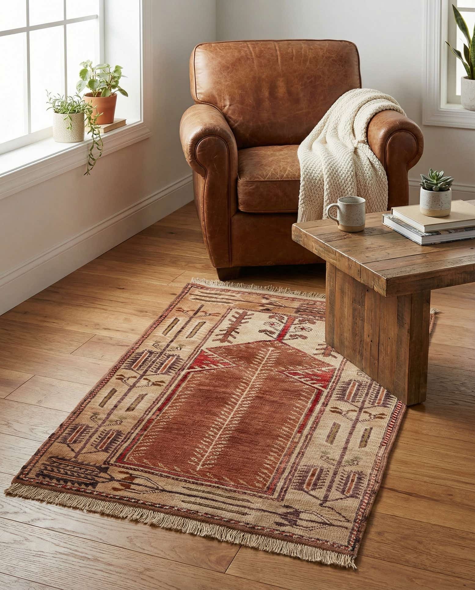 2' 8 x 4' 3 Hand Knotted Fars Wool Rug