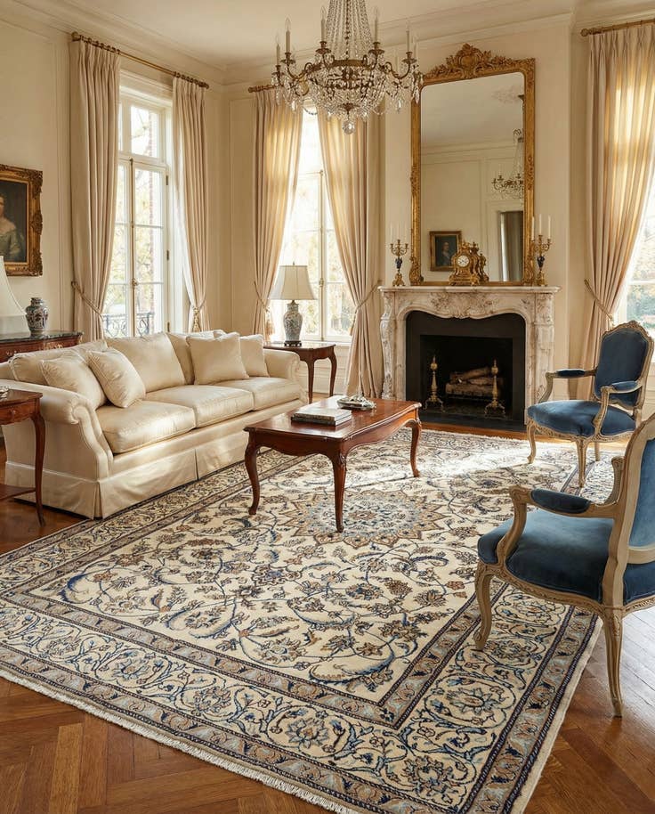 Detail image of 6' 4 x 10' Nain Wool Rug