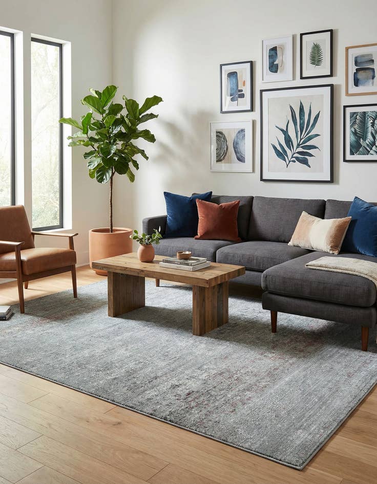 Detail image of 7' x 10' Aqua Rug