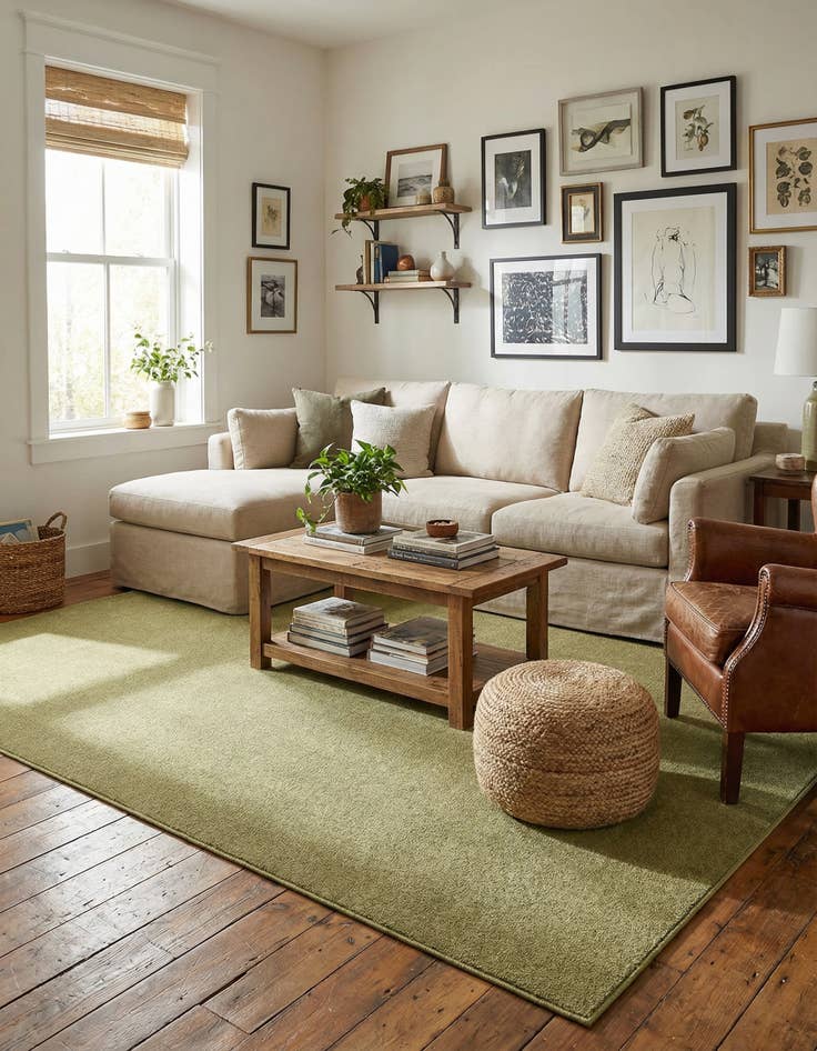 Detail image of  7' 10 x 11' Everyday Solid Rug