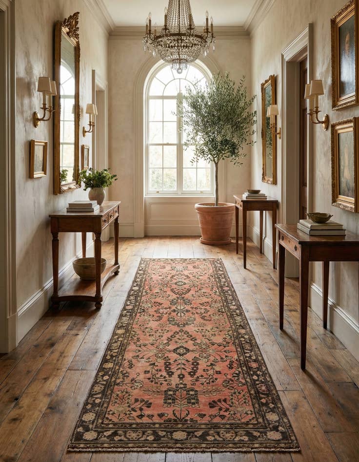 Detail image of 3' 3 x 10'  Hand Knotted Ultra Vintage Persian Wool Runner Rug