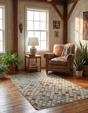 3' x 5' 3 Hand Knotted Balouch Wool Rug