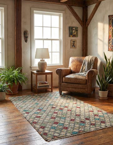3' x 5' 3 Hand Knotted Balouch Wool Rug