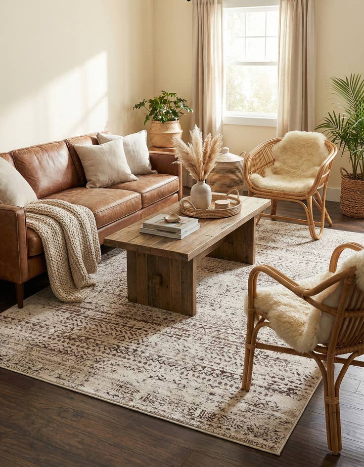 Detail image of 5' 3 x 8' Hermitage Rug