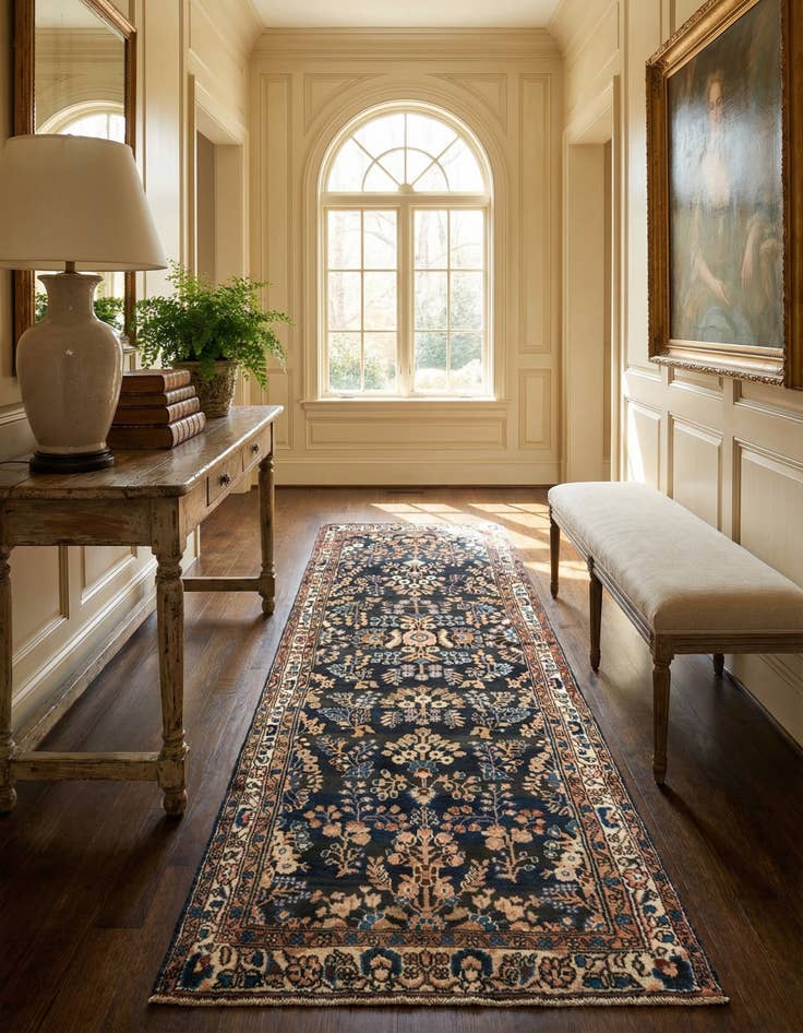 Detail image of 3' 7 x 9' 9 Hamedan Rug