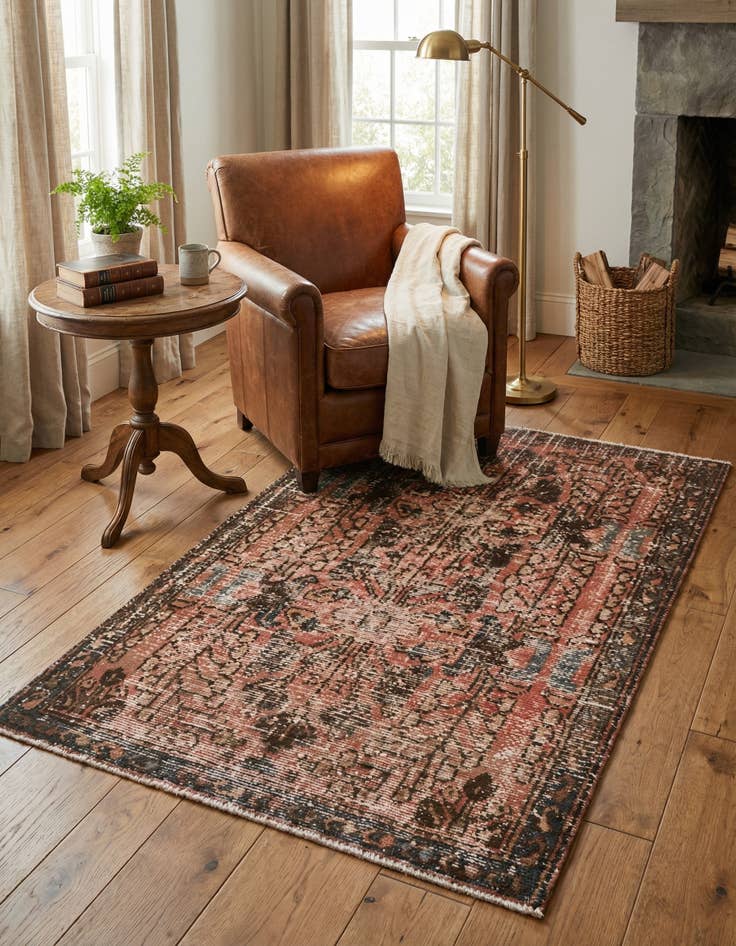 Detail image of 3' 3 x 5' 1  Hand Knotted Ultra Vintage Persian Wool Rug