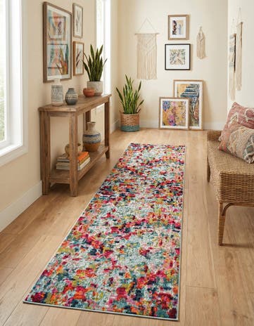 2' 7 x 10' Washable Theia Runner Rug