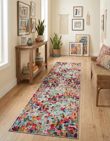 2' 7 x 10' Washable Spectrum Runner Rug