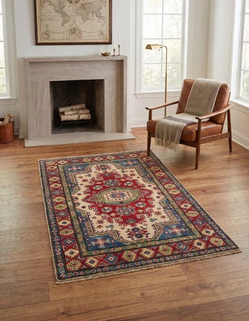 3' 3 x 5' 1 Hand Knotted Kazak Rug