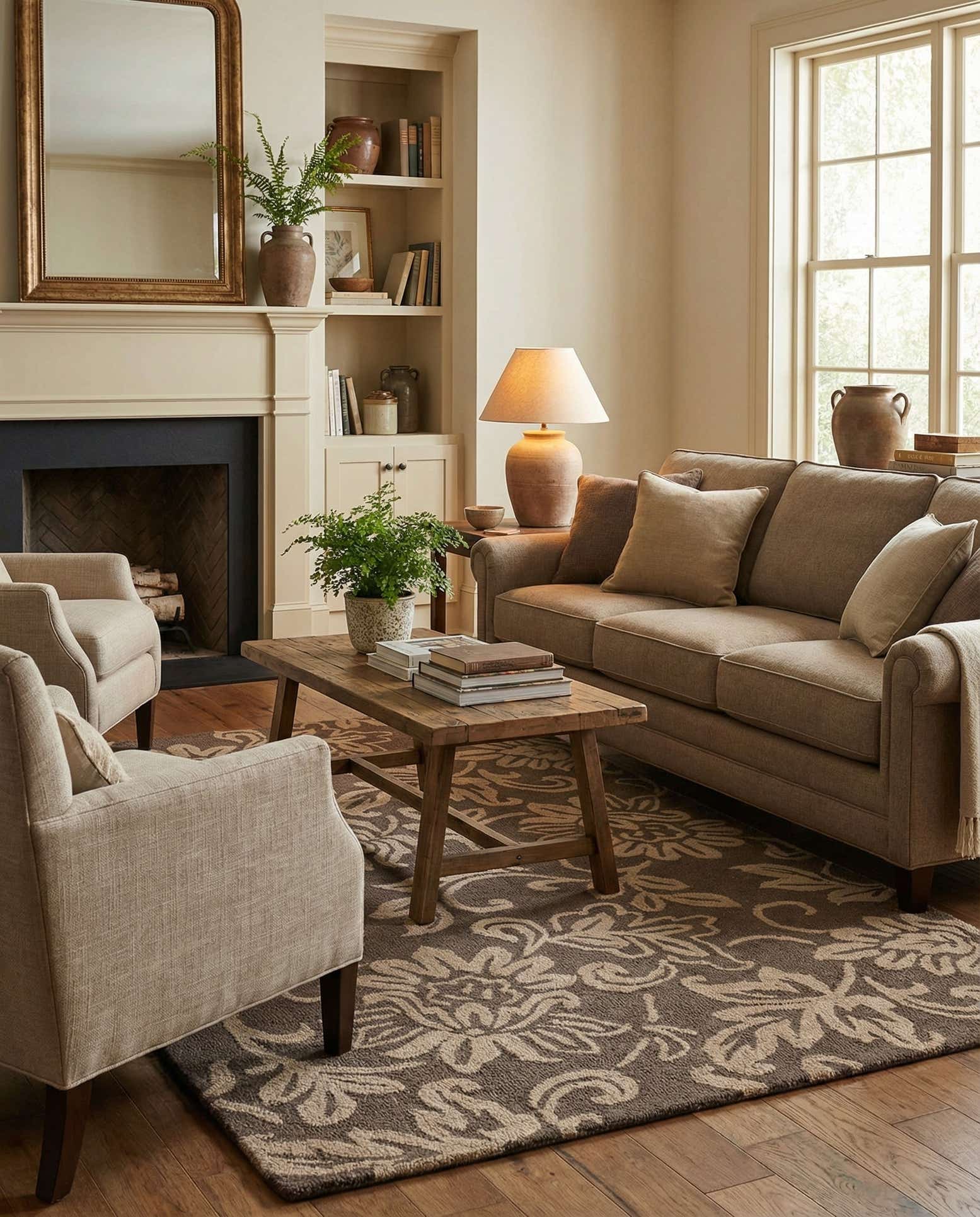 5' x 8' Agra Wool Rug