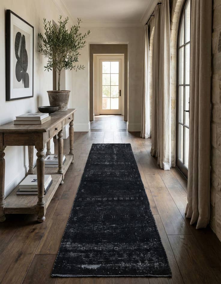 Detail image of 2' 8 x 8' 5  Hand Knotted Ultra Vintage Persian Wool Runner Rug