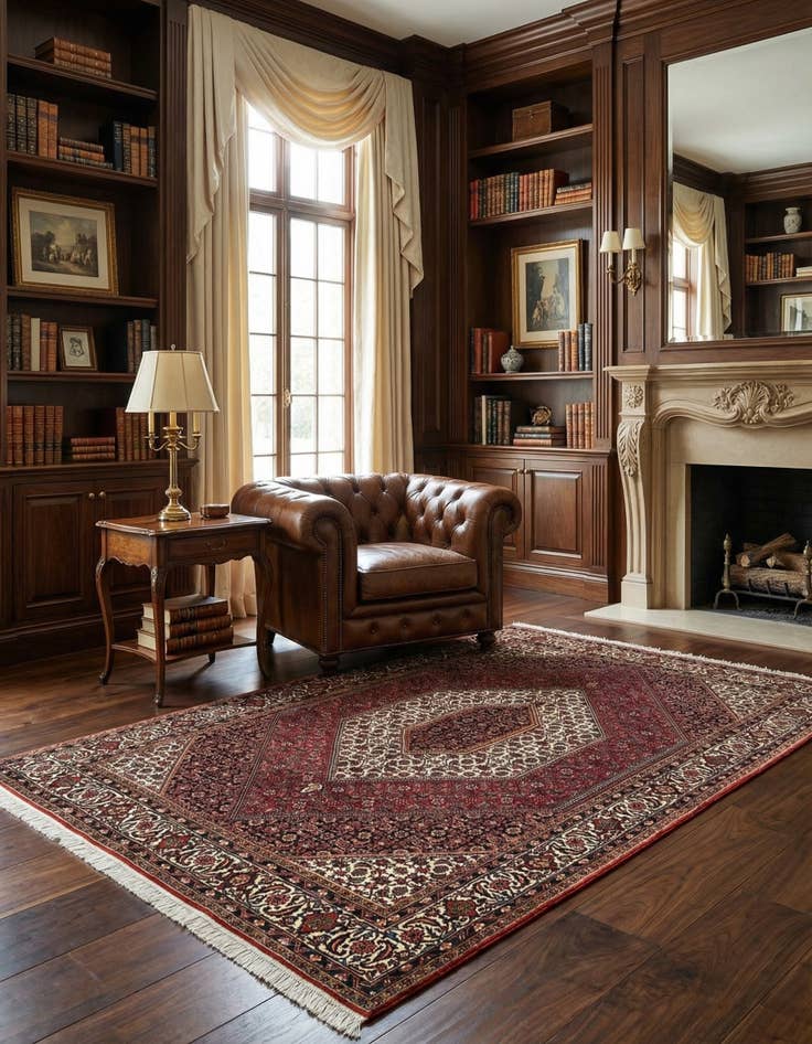 Detail image of 4' 8 x 7' Bidjar Rug