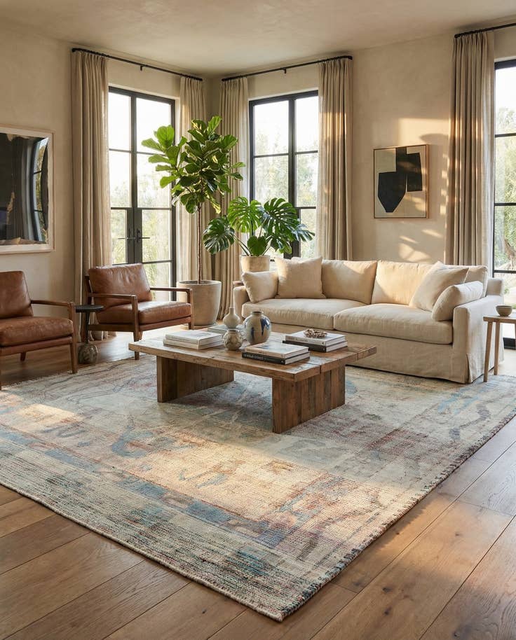 Detail image of 8' 9 x 11' 5 Hand Knotted Moroccan Wool Rug