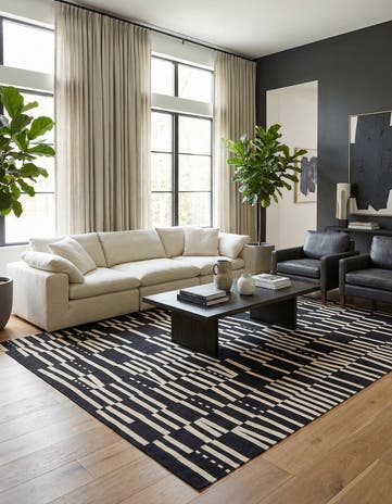 8' 5 x 9' 8 Hand Woven Kilim Modern Wool Rug