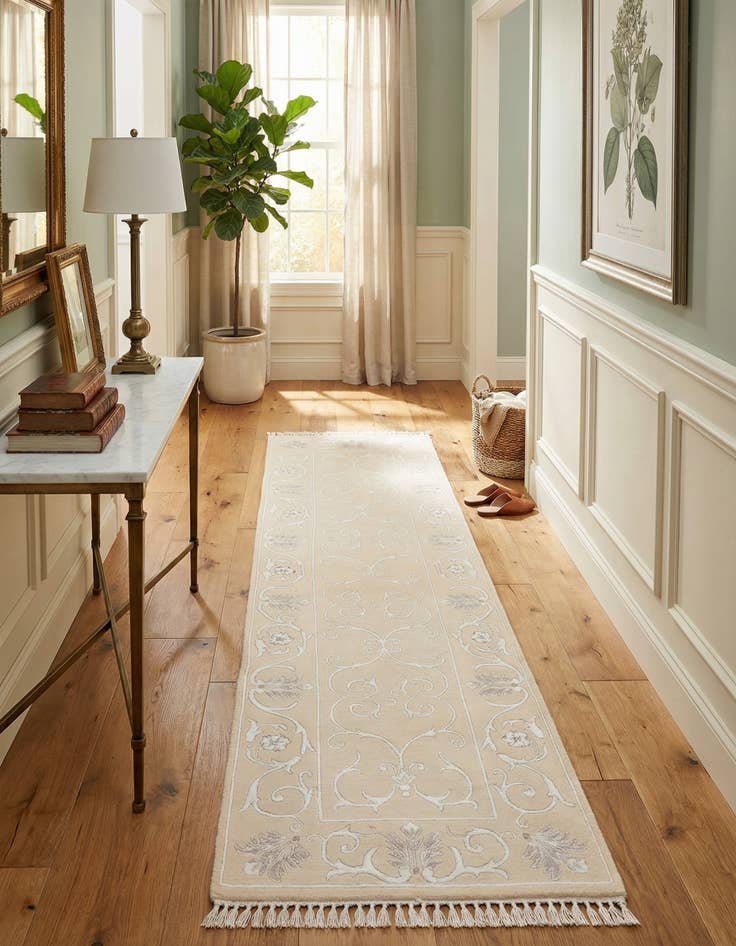 Detail image of  2' 9 x 9' 10  Hand Knotted Darya Wool Runner Rug