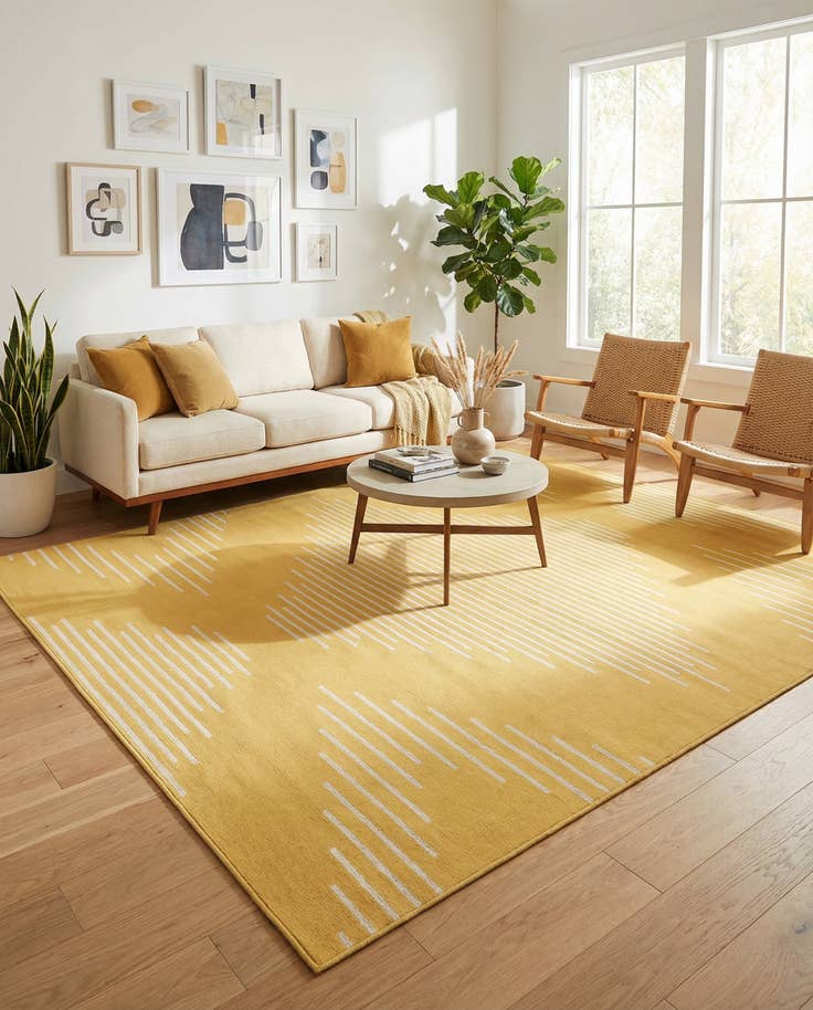 Detail image of 10' x 13' Easy-Clean Modern Indoor / Outdoor Rug