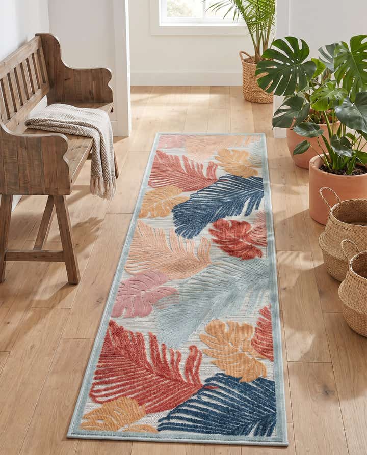 65cm x 245cm Fácil de limpiar Botanical Alfombra Comprar todos los estilos Pasillera