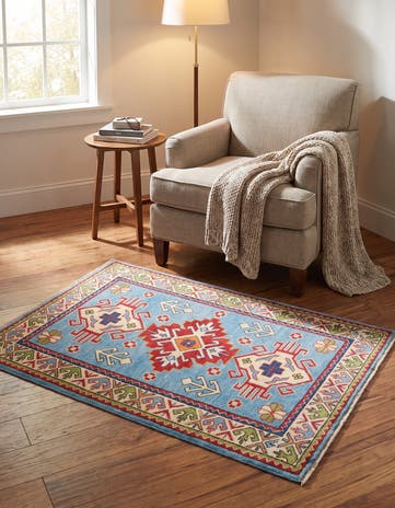 3' 3 x 4' 8 Hand Knotted Kazak Rug