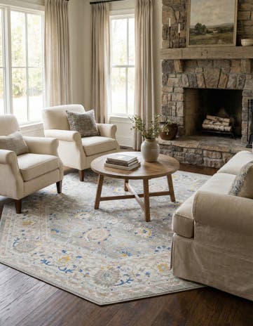 Cloud Gray Whitney Octagon Rug
