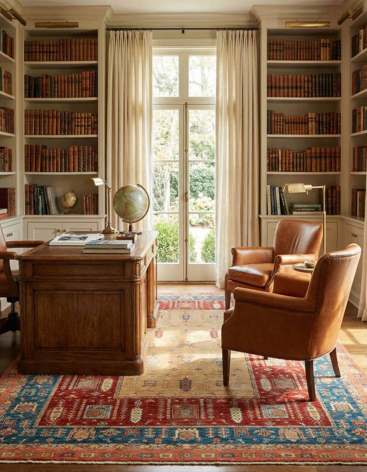 Detail image of 6' 6 x 9' 6  Hand Knotted Ariana Ziegler Rug