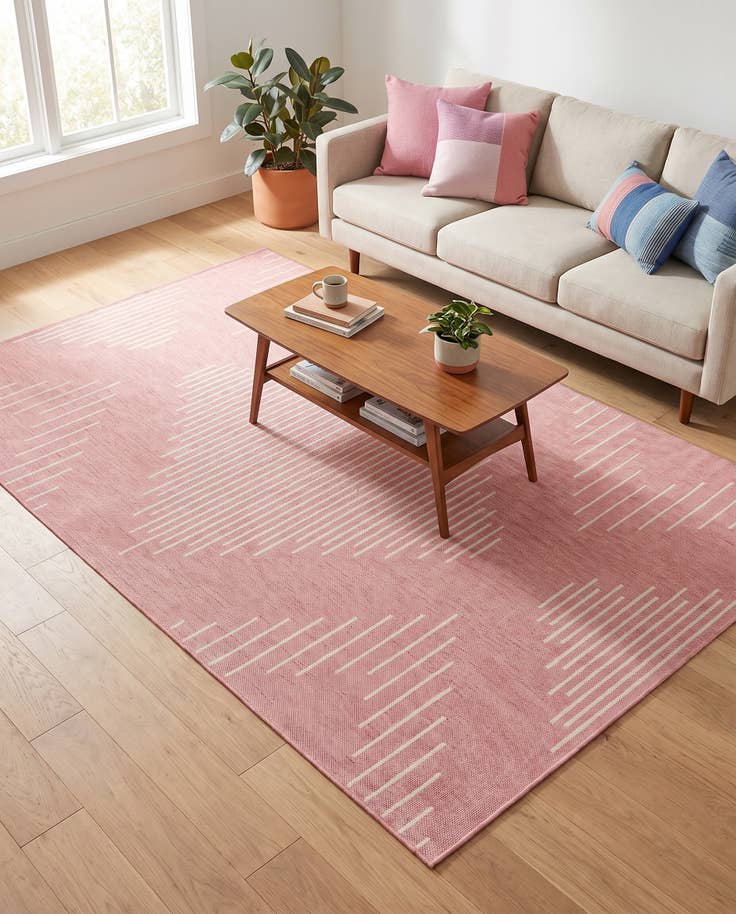 Detail image of 6' x 9' Easy-Clean Modern Indoor / Outdoor Rug