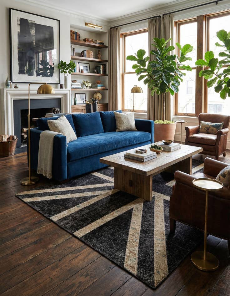 Detail image of 5' x 6' 7  Hand Knotted Ultra Vintage Persian Wool Rug